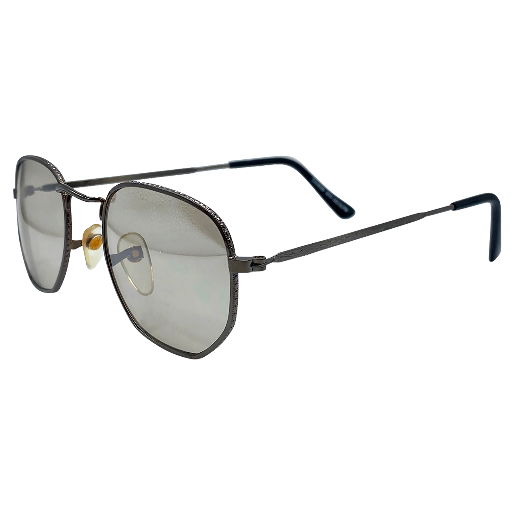 VANCE Gunmetal Angular Indie SunglassesGunmetal-Giant Vintage Eyewear
